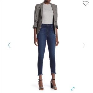 Joe’s High Rise Frayed Ankle Skinny Jeans
